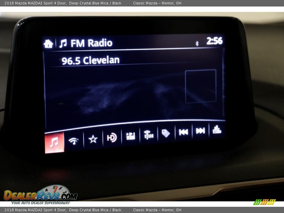 2018 Mazda MAZDA3 Sport 4 Door Deep Crystal Blue Mica / Black Photo #11