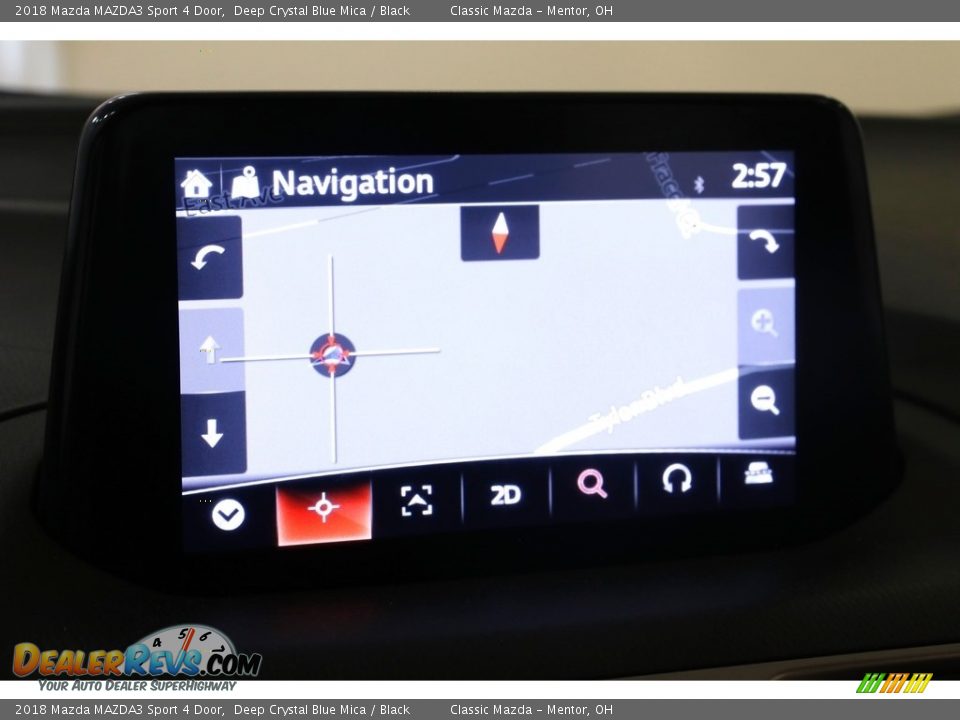 2018 Mazda MAZDA3 Sport 4 Door Deep Crystal Blue Mica / Black Photo #12