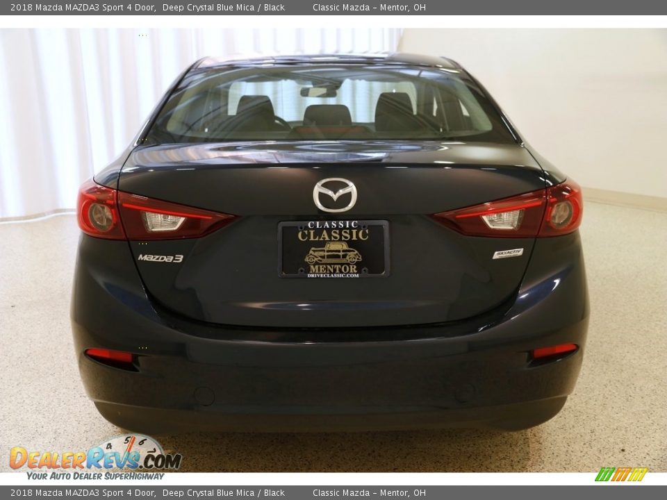 2018 Mazda MAZDA3 Sport 4 Door Deep Crystal Blue Mica / Black Photo #19