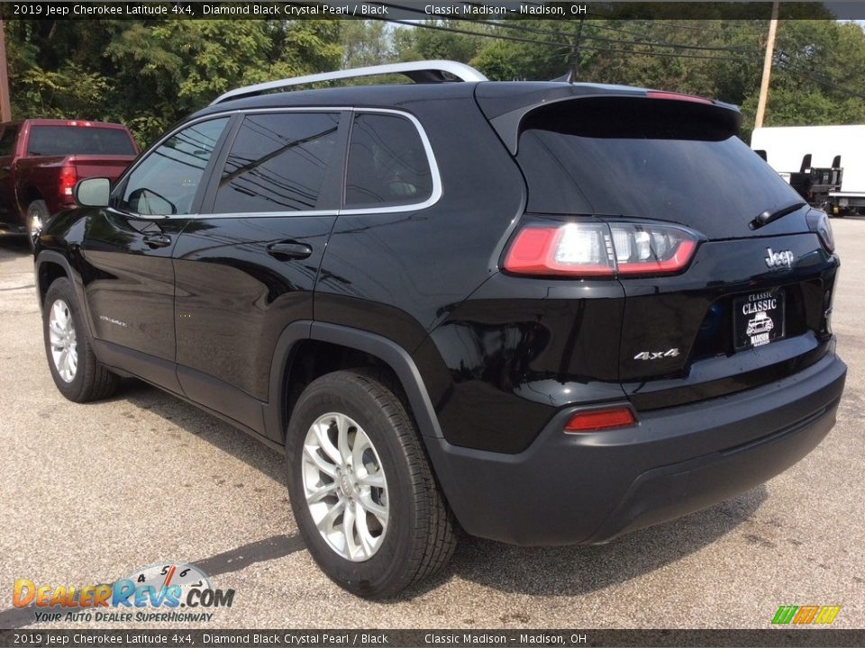 2019 Jeep Cherokee Latitude 4x4 Diamond Black Crystal Pearl / Black Photo #7