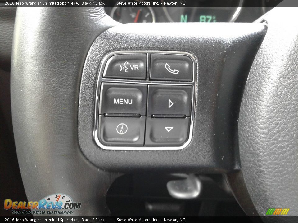 2016 Jeep Wrangler Unlimited Sport 4x4 Black / Black Photo #17