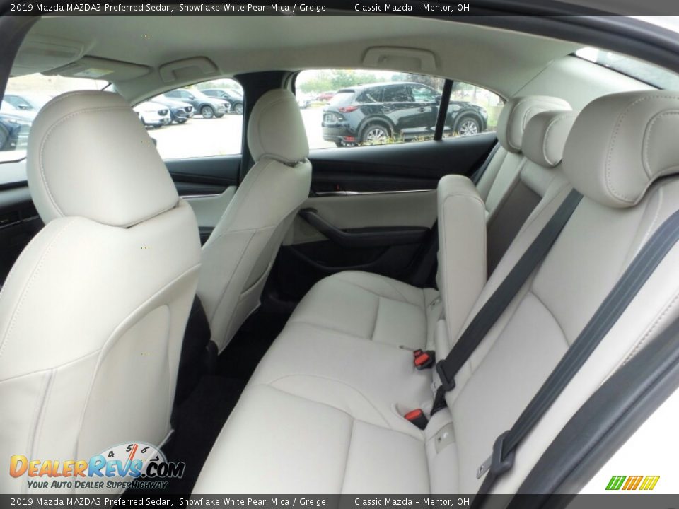 2019 Mazda MAZDA3 Preferred Sedan Snowflake White Pearl Mica / Greige Photo #10