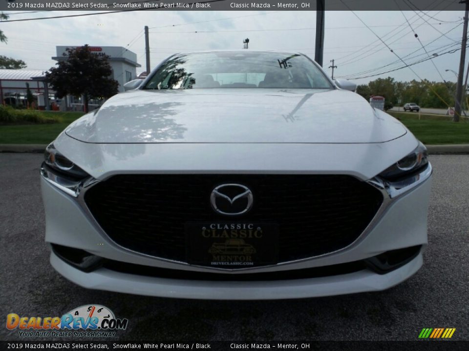 2019 Mazda MAZDA3 Select Sedan Snowflake White Pearl Mica / Black Photo #2