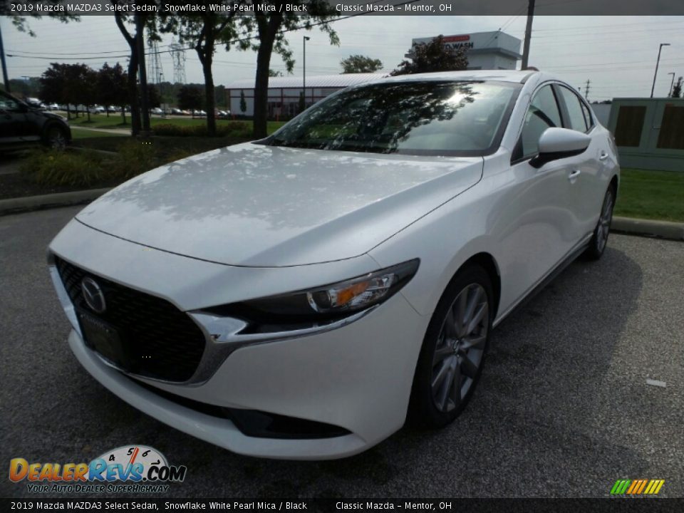 2019 Mazda MAZDA3 Select Sedan Snowflake White Pearl Mica / Black Photo #3