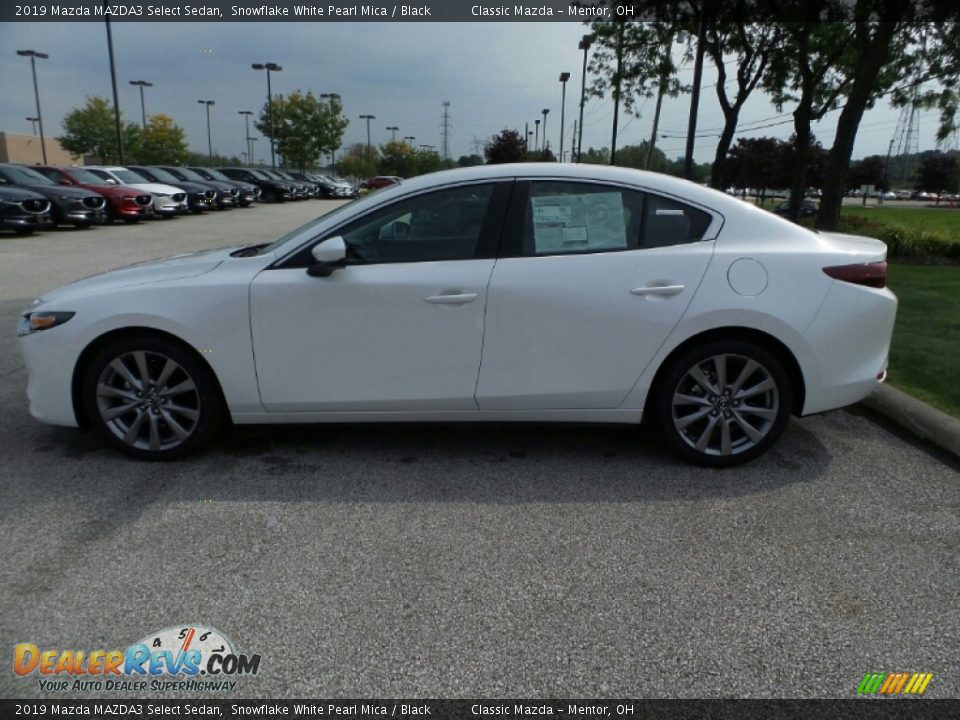 2019 Mazda MAZDA3 Select Sedan Snowflake White Pearl Mica / Black Photo #4