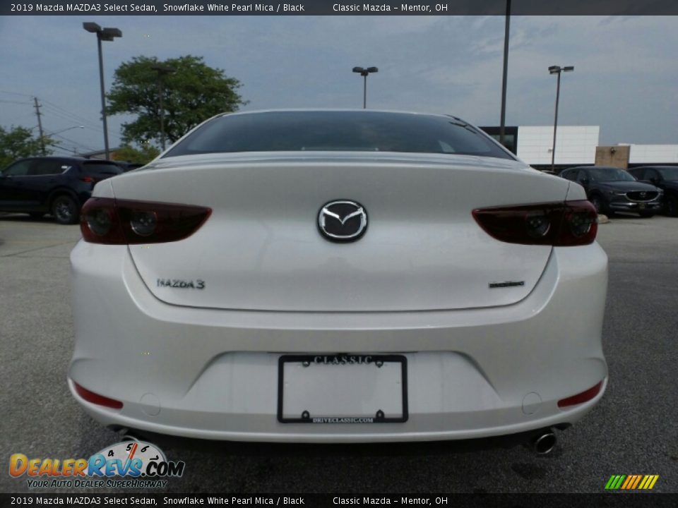 2019 Mazda MAZDA3 Select Sedan Snowflake White Pearl Mica / Black Photo #6