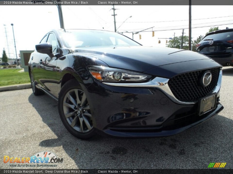 2019 Mazda Mazda6 Sport Deep Crystal Blue Mica / Black Photo #1