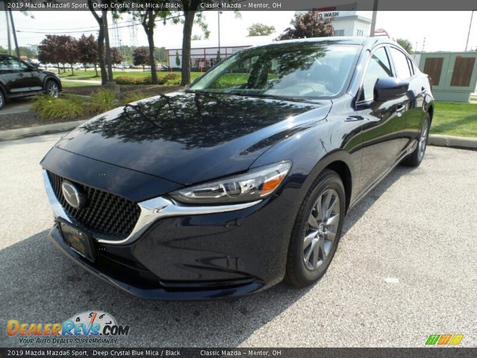 2019 Mazda Mazda6 Sport Deep Crystal Blue Mica / Black Photo #3