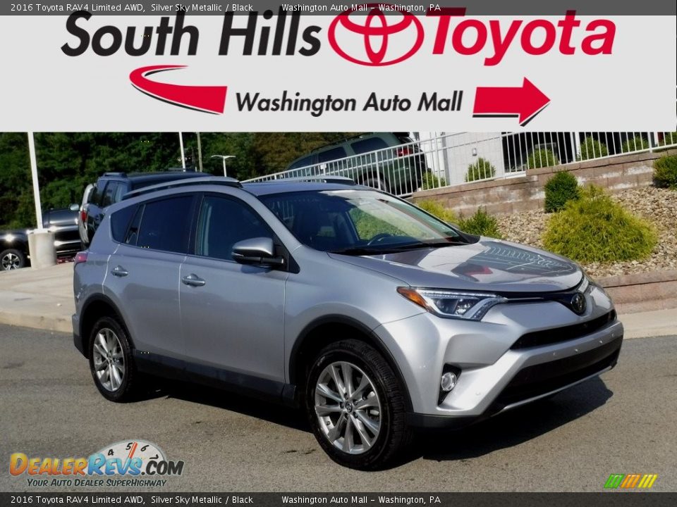 2016 Toyota RAV4 Limited AWD Silver Sky Metallic / Black Photo #1