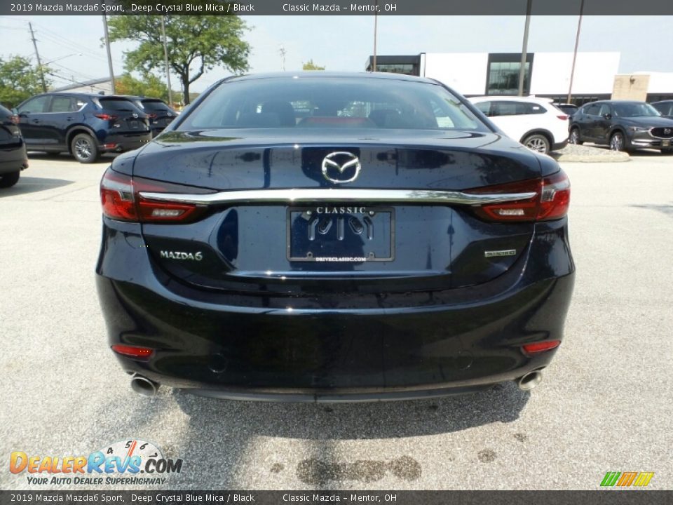 2019 Mazda Mazda6 Sport Deep Crystal Blue Mica / Black Photo #6