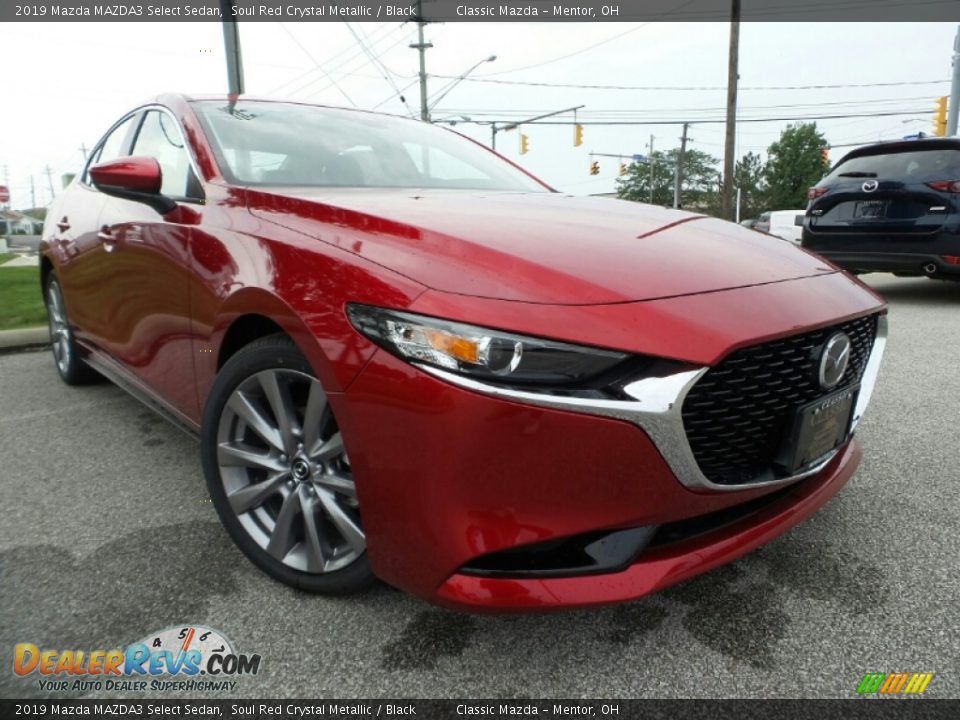 2019 Mazda MAZDA3 Select Sedan Soul Red Crystal Metallic / Black Photo #1