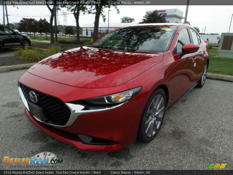 2019 Mazda MAZDA3 Select Sedan Soul Red Crystal Metallic / Black Photo #3