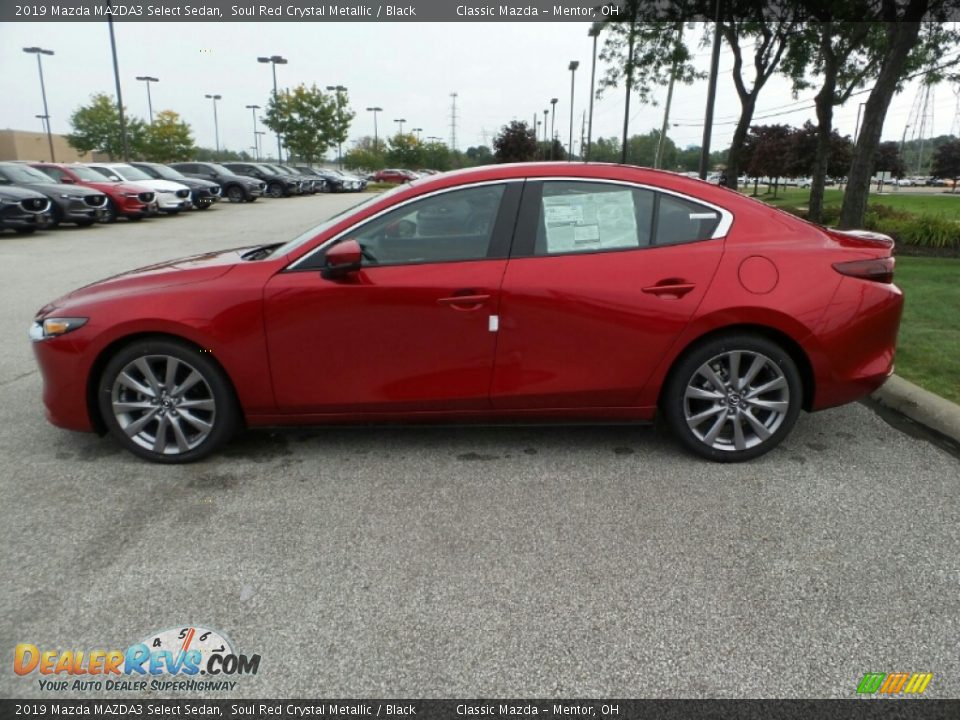 2019 Mazda MAZDA3 Select Sedan Soul Red Crystal Metallic / Black Photo #4