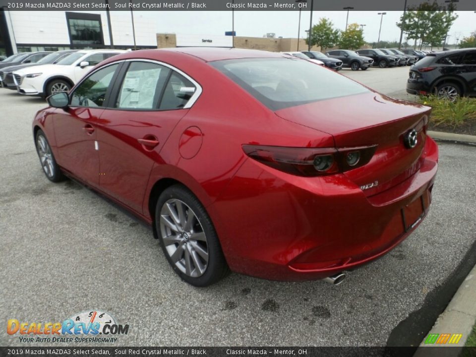 2019 Mazda MAZDA3 Select Sedan Soul Red Crystal Metallic / Black Photo #5