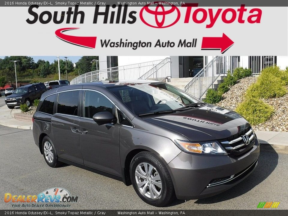 2016 Honda Odyssey EX-L Smoky Topaz Metallic / Gray Photo #1