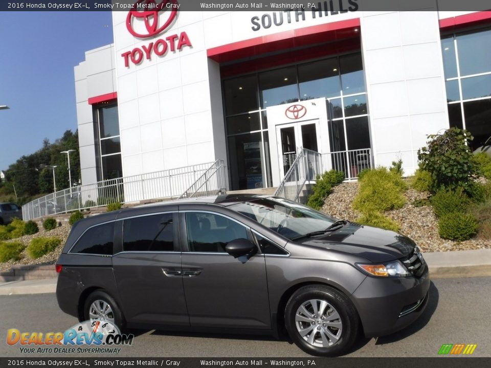 2016 Honda Odyssey EX-L Smoky Topaz Metallic / Gray Photo #2