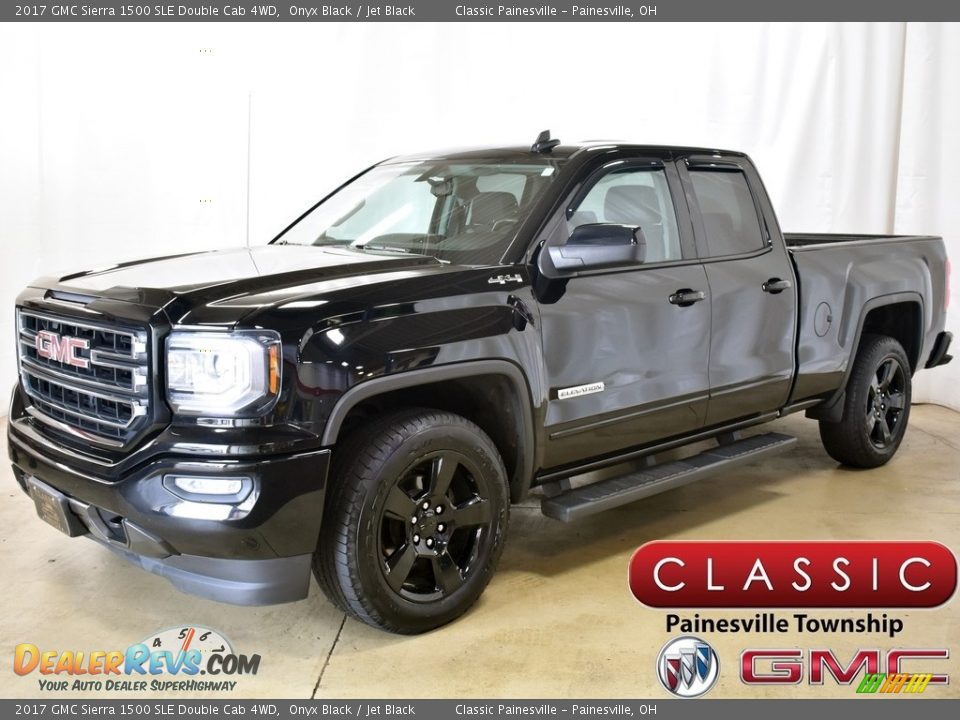 2017 GMC Sierra 1500 SLE Double Cab 4WD Onyx Black / Jet Black Photo #1