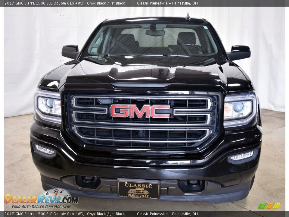 2017 GMC Sierra 1500 SLE Double Cab 4WD Onyx Black / Jet Black Photo #4
