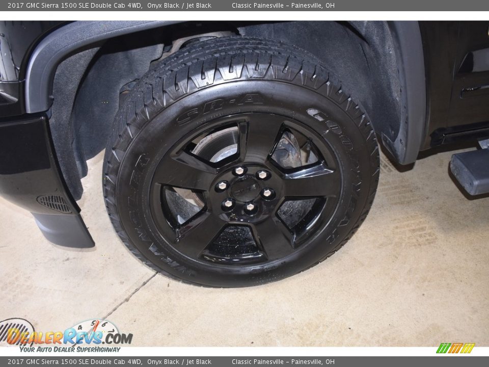 2017 GMC Sierra 1500 SLE Double Cab 4WD Onyx Black / Jet Black Photo #5