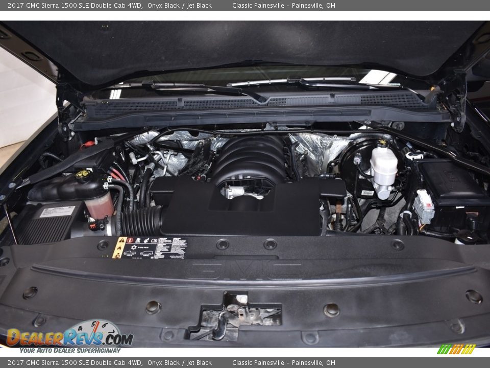 2017 GMC Sierra 1500 SLE Double Cab 4WD Onyx Black / Jet Black Photo #6
