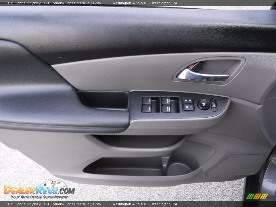 2016 Honda Odyssey EX-L Smoky Topaz Metallic / Gray Photo #13
