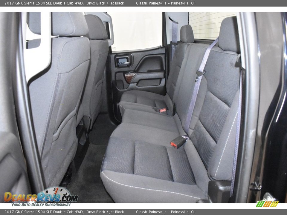 2017 GMC Sierra 1500 SLE Double Cab 4WD Onyx Black / Jet Black Photo #8
