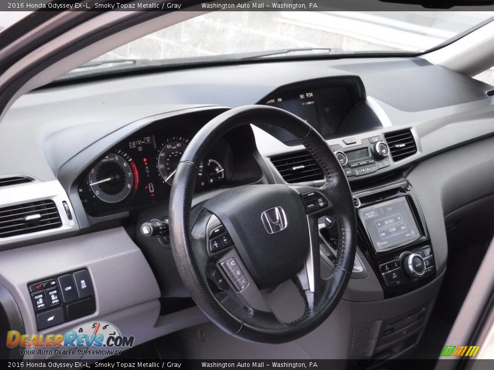 2016 Honda Odyssey EX-L Smoky Topaz Metallic / Gray Photo #14