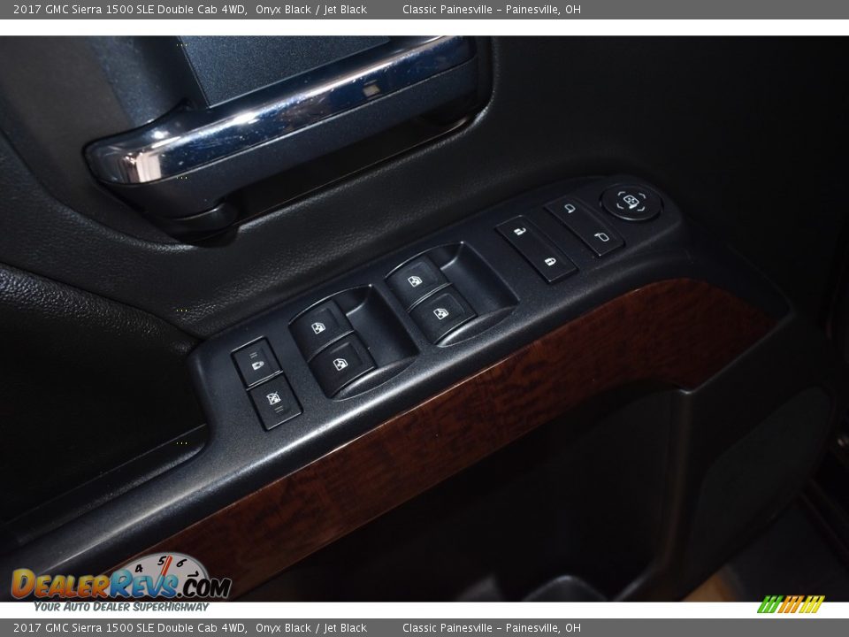2017 GMC Sierra 1500 SLE Double Cab 4WD Onyx Black / Jet Black Photo #10