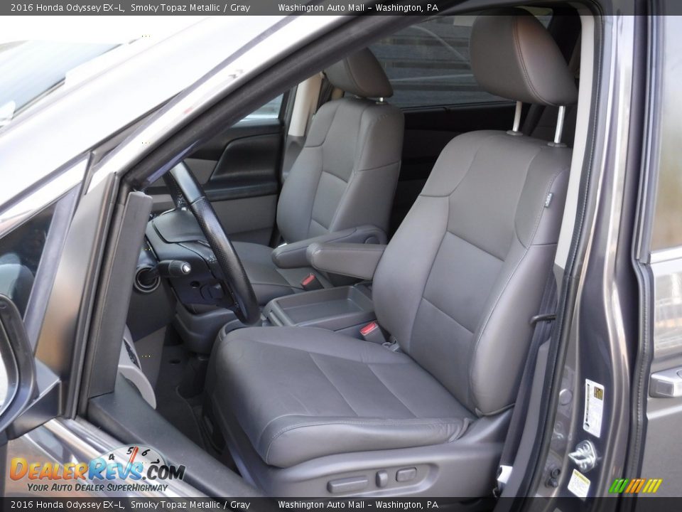 2016 Honda Odyssey EX-L Smoky Topaz Metallic / Gray Photo #16