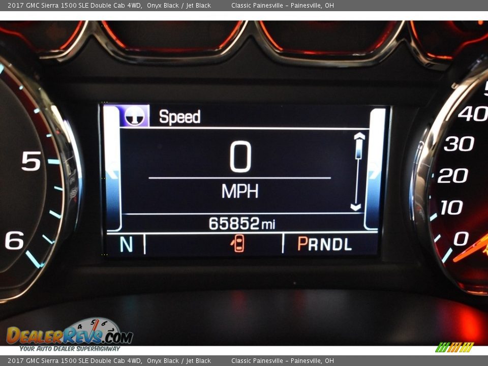 2017 GMC Sierra 1500 SLE Double Cab 4WD Onyx Black / Jet Black Photo #14