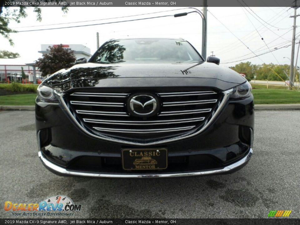 2019 Mazda CX-9 Signature AWD Jet Black Mica / Auburn Photo #2