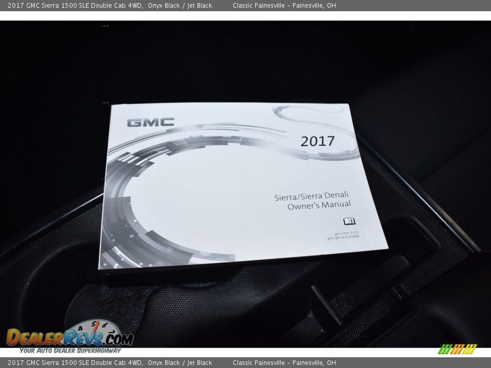 2017 GMC Sierra 1500 SLE Double Cab 4WD Onyx Black / Jet Black Photo #15