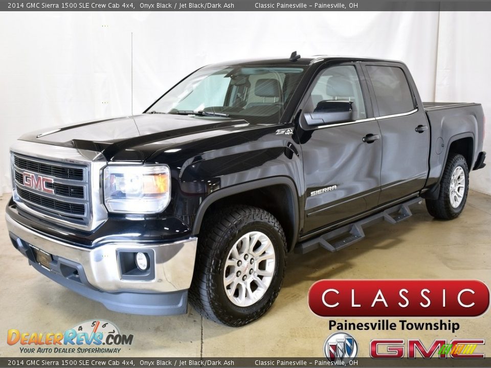 2014 GMC Sierra 1500 SLE Crew Cab 4x4 Onyx Black / Jet Black/Dark Ash Photo #1