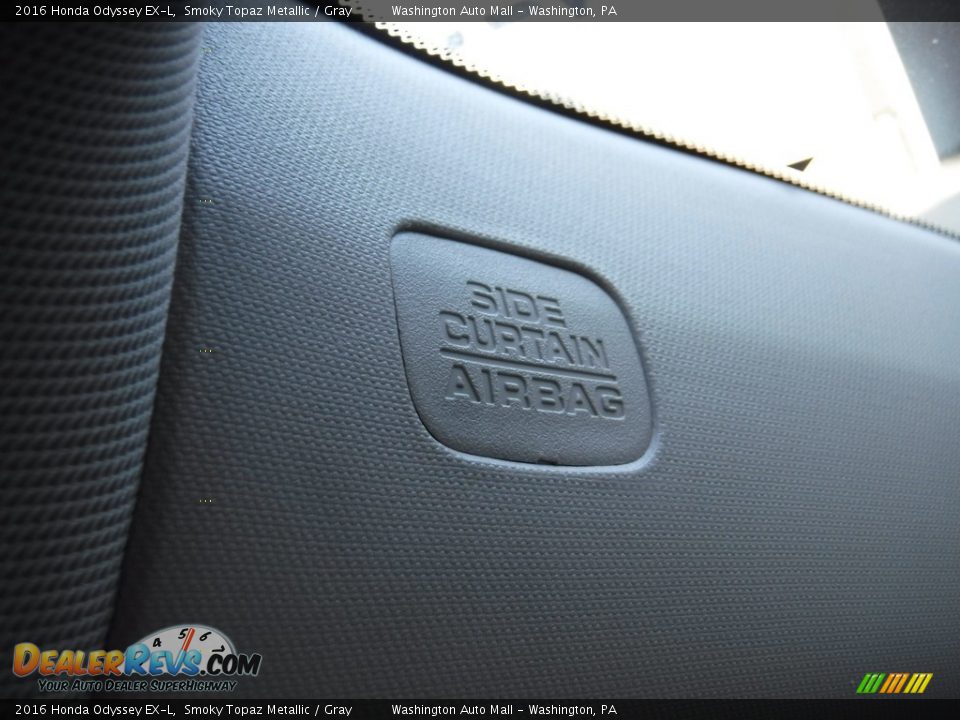 2016 Honda Odyssey EX-L Smoky Topaz Metallic / Gray Photo #22