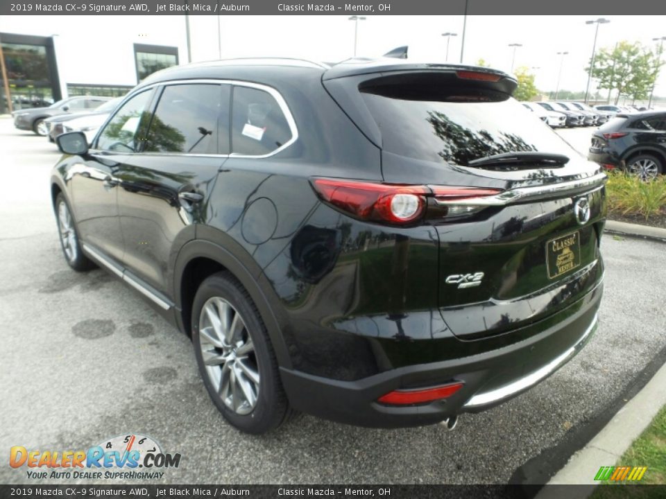 2019 Mazda CX-9 Signature AWD Jet Black Mica / Auburn Photo #5