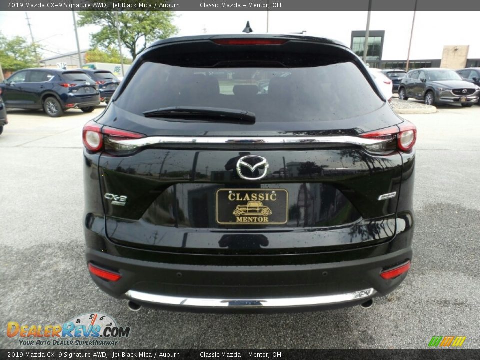 2019 Mazda CX-9 Signature AWD Jet Black Mica / Auburn Photo #6