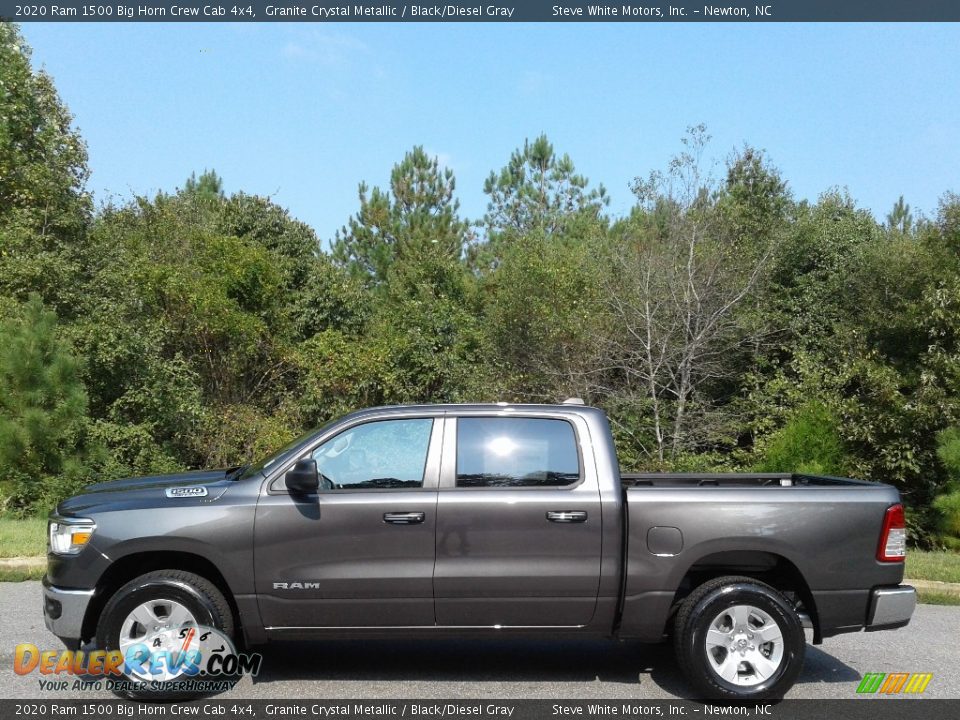 2020 Ram 1500 Big Horn Crew Cab 4x4 Granite Crystal Metallic / Black/Diesel Gray Photo #1