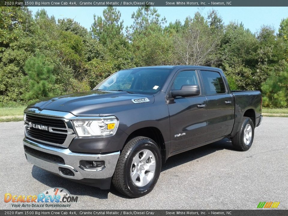 2020 Ram 1500 Big Horn Crew Cab 4x4 Granite Crystal Metallic / Black/Diesel Gray Photo #2