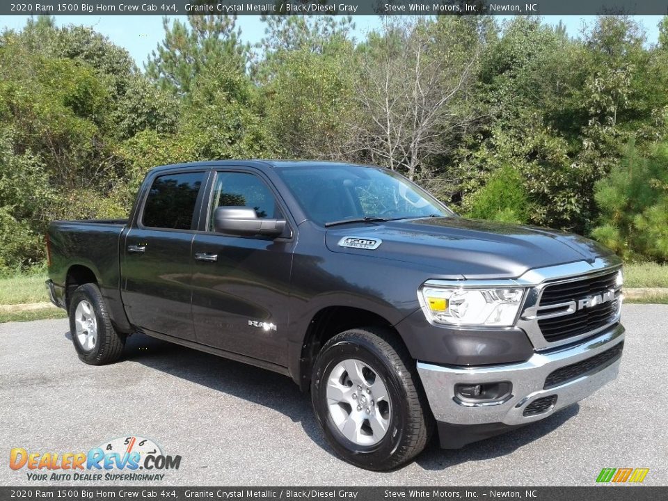 2020 Ram 1500 Big Horn Crew Cab 4x4 Granite Crystal Metallic / Black/Diesel Gray Photo #4