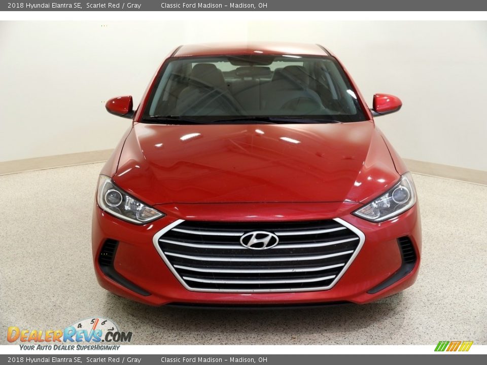 2018 Hyundai Elantra SE Scarlet Red / Gray Photo #2