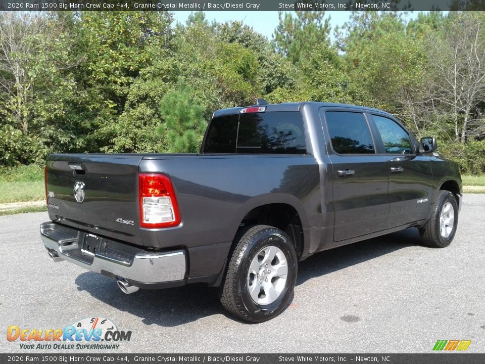 2020 Ram 1500 Big Horn Crew Cab 4x4 Granite Crystal Metallic / Black/Diesel Gray Photo #6