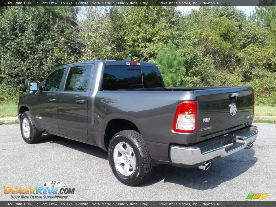 2020 Ram 1500 Big Horn Crew Cab 4x4 Granite Crystal Metallic / Black/Diesel Gray Photo #8