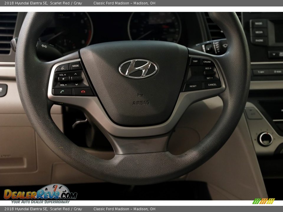2018 Hyundai Elantra SE Scarlet Red / Gray Photo #6
