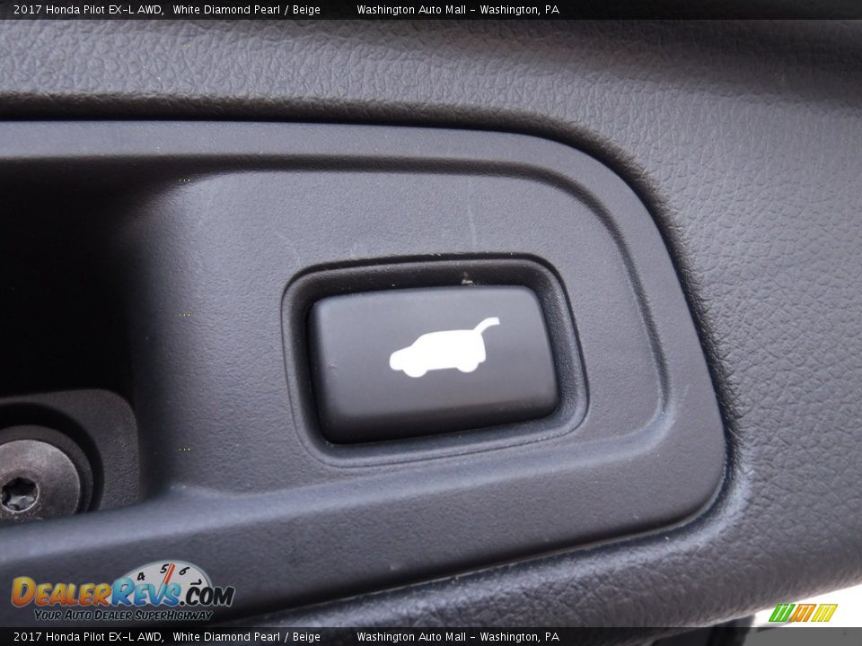 2017 Honda Pilot EX-L AWD White Diamond Pearl / Beige Photo #26