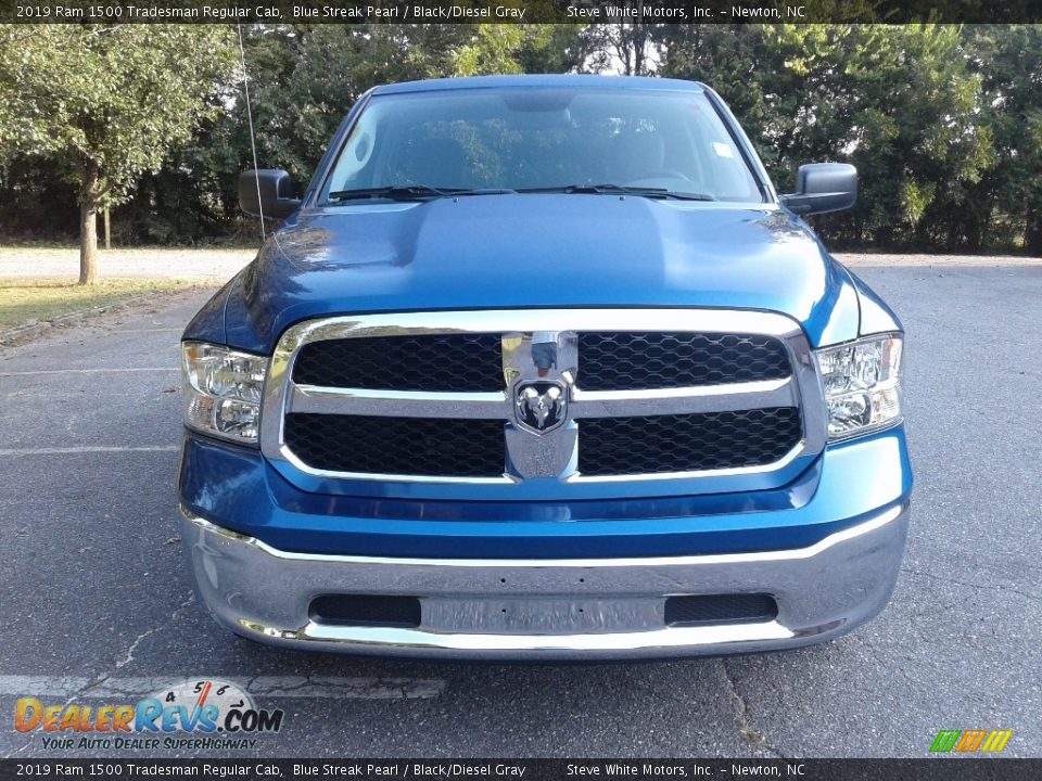 2019 Ram 1500 Tradesman Regular Cab Blue Streak Pearl / Black/Diesel Gray Photo #3