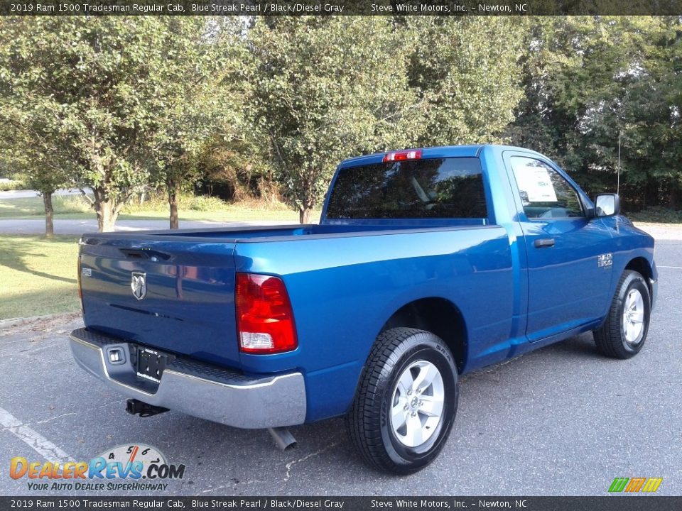 2019 Ram 1500 Tradesman Regular Cab Blue Streak Pearl / Black/Diesel Gray Photo #6