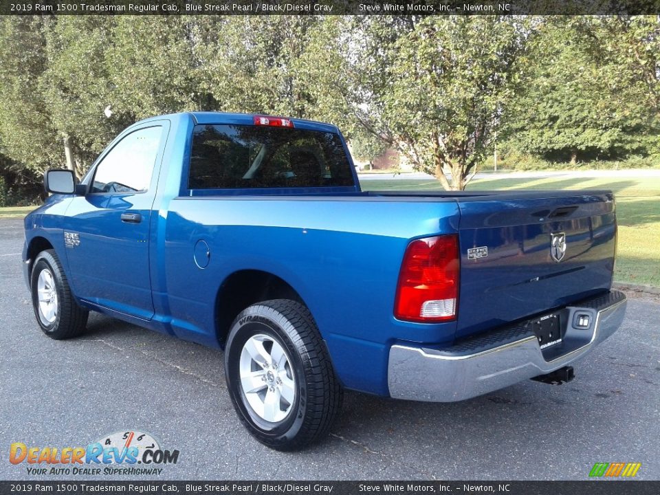 2019 Ram 1500 Tradesman Regular Cab Blue Streak Pearl / Black/Diesel Gray Photo #8