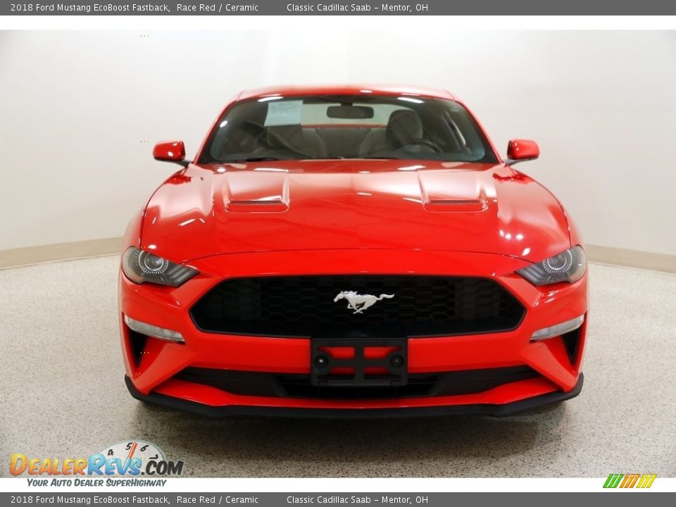 2018 Ford Mustang EcoBoost Fastback Race Red / Ceramic Photo #2