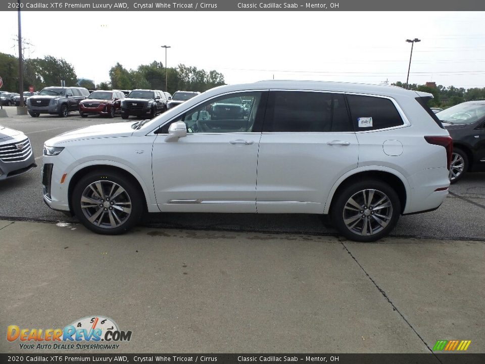2020 Cadillac XT6 Premium Luxury AWD Crystal White Tricoat / Cirrus Photo #2