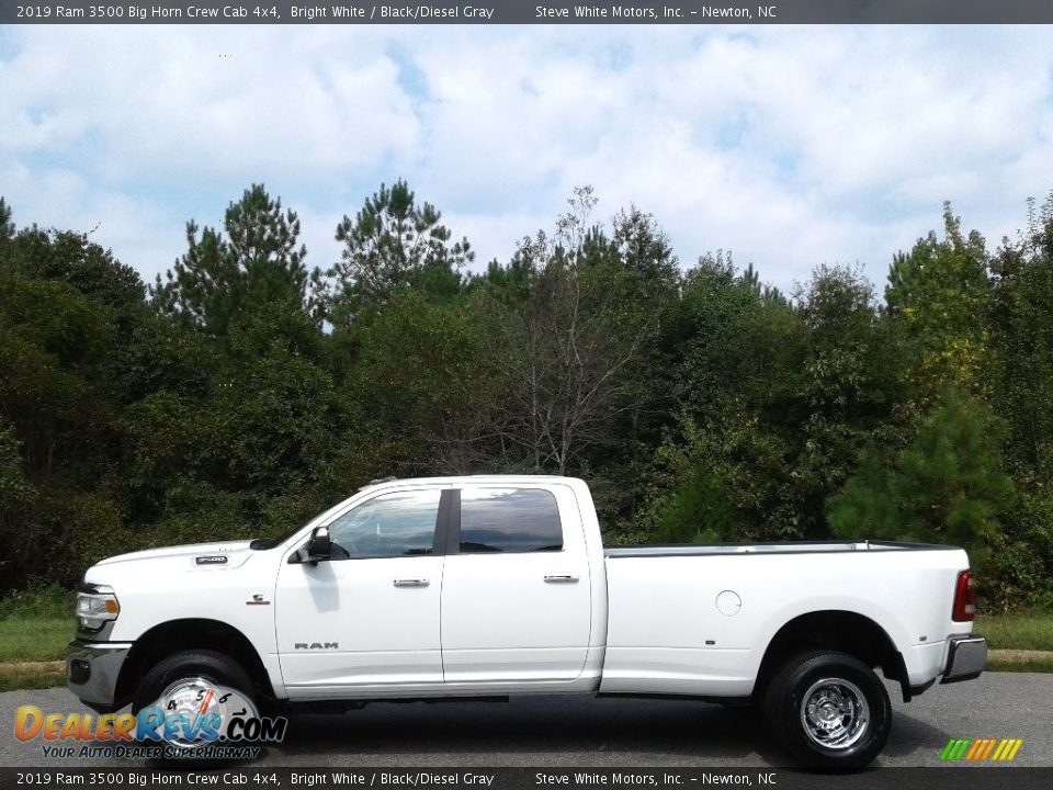 2019 Ram 3500 Big Horn Crew Cab 4x4 Bright White / Black/Diesel Gray Photo #1